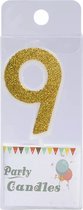 Cijferkaars Goud Glitter #9