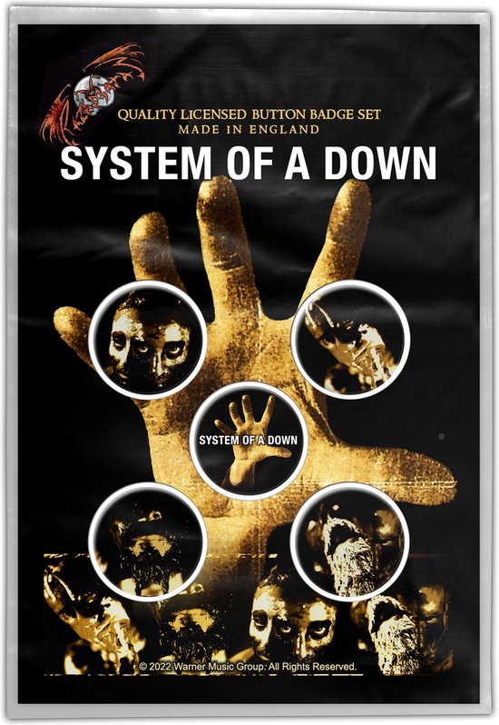 System of a Down - Main - Pack de 5 boutons