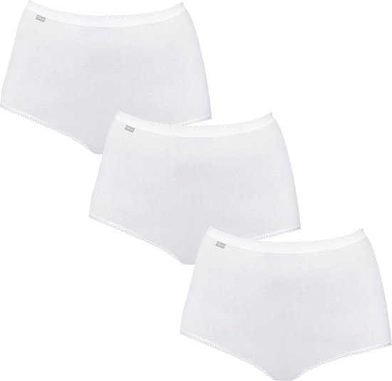 Playtex Cotton Stretch Maxi Slip Dames Onderbroek 3 pack Wit Maat XL 42 bol