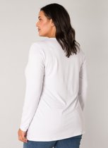 BASE LEVEL CURVY Alize Jersey Shirt - White - maat 2(50)