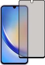 Screenprotector Geschikt voor Samsung A34 Screenprotector Privacy Glas Gehard Full Cover - Screenprotector Geschikt voor Samsung Galaxy A34 Screenprotector Privacy Tempered Glass.