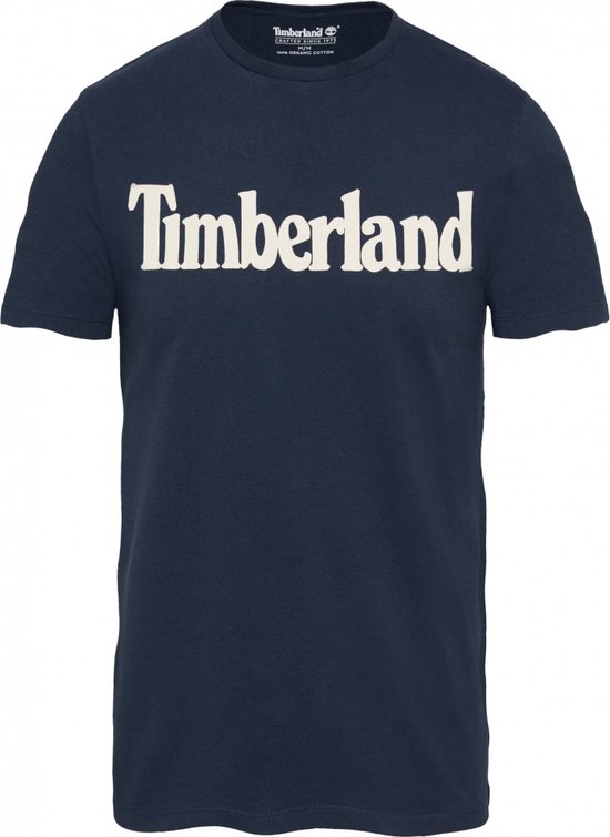 Timberland T-shirt Brand Line, navyblauw - Maat L -