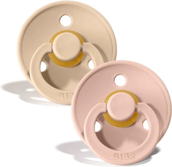 BIBS Fopspeen 0-6 Maanden Anatomic Blush/Woodchuck (2st