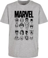 Mister Tee Marvel - Crew Kinder T-shirt - Kids 158/164 - Grijs