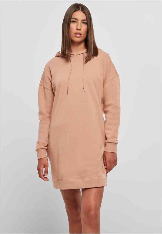 Urban Classics - Organic Oversized Terry Hoody Korte jurk - 4XL - Roze