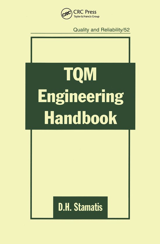 Quality and Reliability- TQM Engineering Handbook - cover