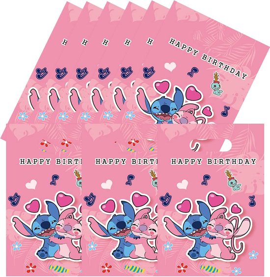 Lilo & Stitch Uitdeelzakjes Cadeautasjes 10 stuks Lilo&Stitch