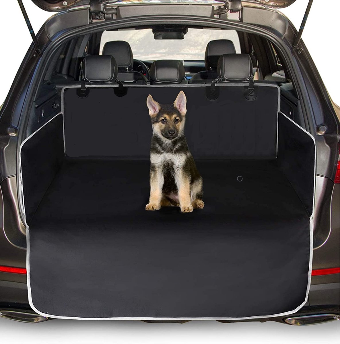 De Blaffende Kat Hondendeken Auto Kofferbak - Autodeken Hond - Incl E-Book - Beschermhoes Auto - Honden Deken Auto Kofferbak - ZWART - De Blaffende Kat