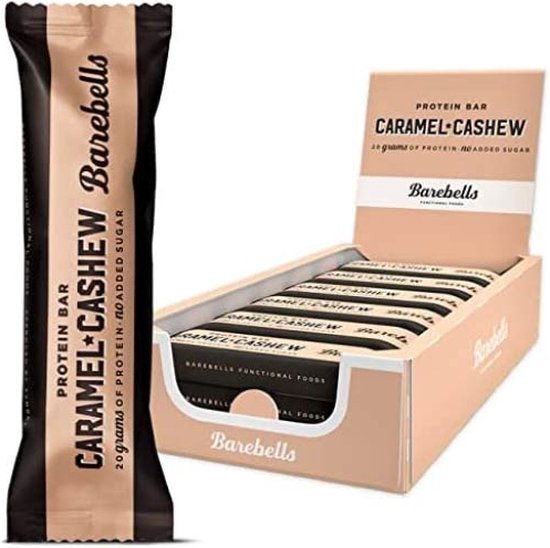 Barebells - Protein Bars (Caramel/Cashew - 12 x 55 gram) - Eiwitreep - Energiereep — afbeelding 5