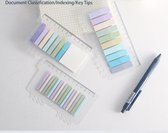 Index tabs - 300 stuks - inclusief liniaal - 5 kleuren - sticky notes