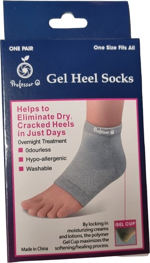 Hielbeschermers - Hielspoor Sok - Hoogwaardige Kwaliteit - Gelsok - Ademend - Comfortabel - Gelpad - Hielspoor - Anti Blaar - 1 Paar