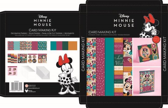 Kit de fabrication de cartes Minnie Mouse 20,3 x 20,3 cm (DYP0021)