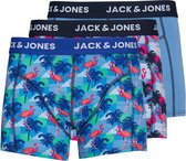 Jack & Jones Boxershort Heren JACPUEBLO Flamingo Print 3-Pack - Maat S