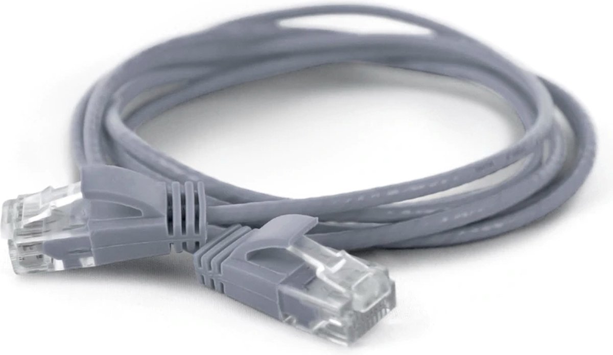 CAT6a UTP kabel 0.1 meter Grijs