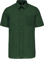 Herenoverhemd 'Ace' korte mouwen merk Kariban Forest Green maat XL
