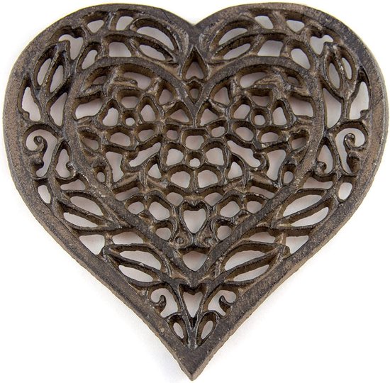 Dessous De Plat Rond Maniques En Fonte Avec Motif Floral, 19,5 Cm * 19
