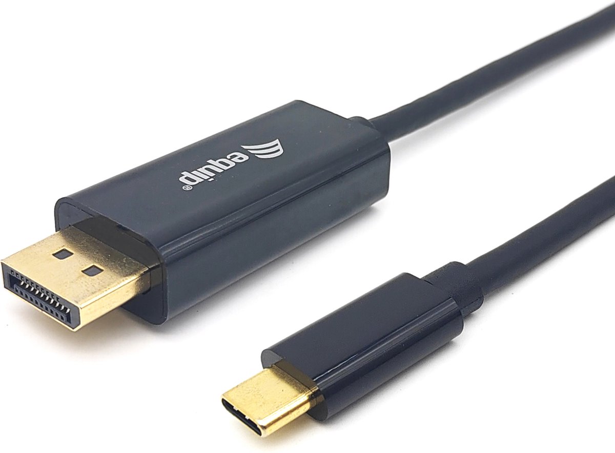 Equip 133427 video kabel adapter 2 m USB Type-C DisplayPort Grijs