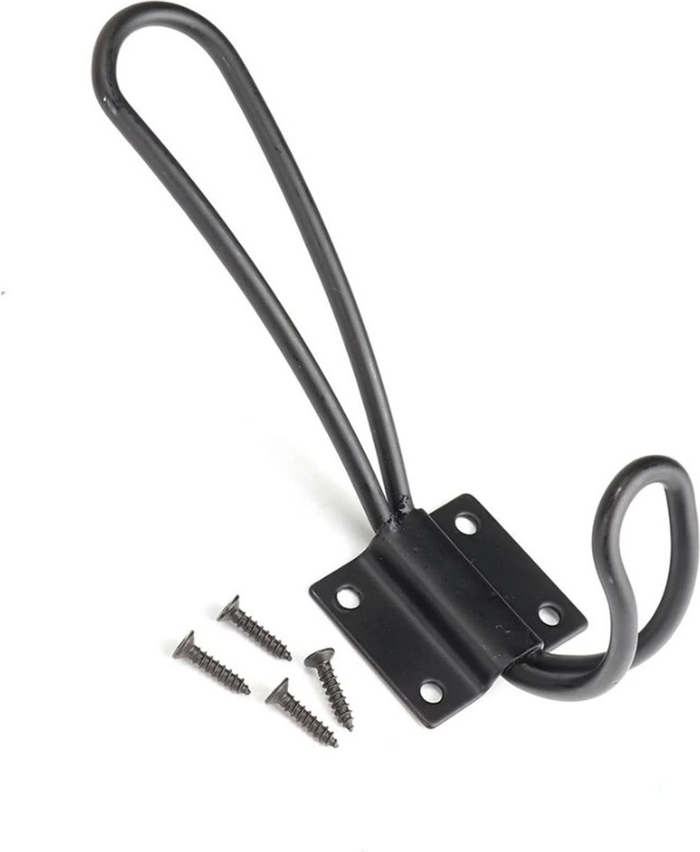 FSW-Products - Sterke Ophanghaak - Kapstokhaak Zwart - Kapstokhaken - Kledinghaak - RVS