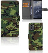Nokia G60 Portemonnee hoesje Army Dark