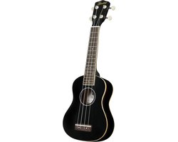 Fazley K21B-W sopraan ukelele zwart