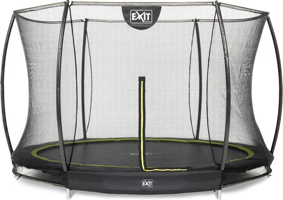 EXIT Silhouette inground trampoline rond ø305cm - zwart