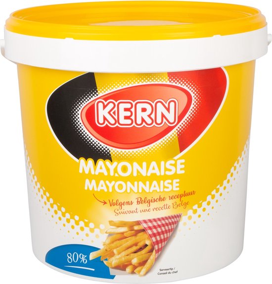 Kern Belgische mayonaise bereid met scharrelei Emmer 10 liter bol