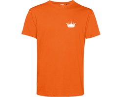 T-shirt Kroontje | oranje koningsdag kleding | oranje t-shirt | Oranje | maat S