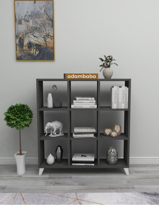 Adambaba - Kubus Boekenkast - 9 Vakken - Boekenkast met Planken - Vierkante  Boekenkast... | bol.com