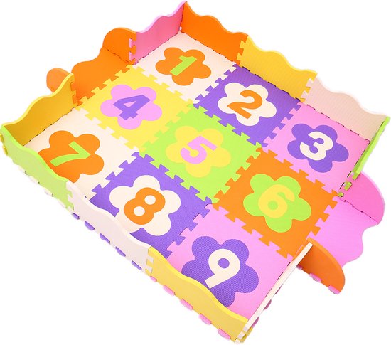 Afbeelding van het spel Puzzelmat cijfers EVA FOAM 16 stuks