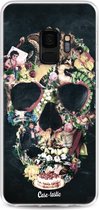 Casetastic Samsung Galaxy S9 Hoesje - Softcover Hoesje met Design - Vintage Skull Print