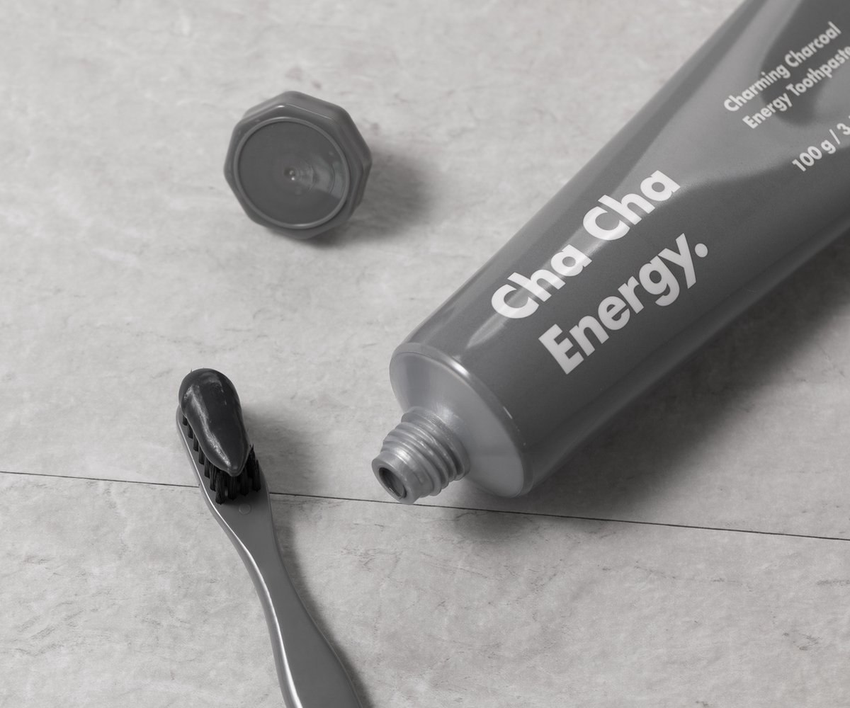 DEMIT COSMETICS Cha Cha Energy Tandpasta 100g - Tandpasta voor intense reiniging, bescherming en herstel met tandenblekende eigenschappen.