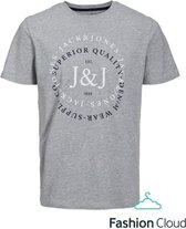 Jack & Jones Jack &Jones Supply Tee Ss Crew Neck Light Grey Melange licht grijs S