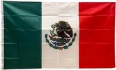 VlagDirect - Mexicaanse vlag - Mexico vlag - 90 x 150 cm.
