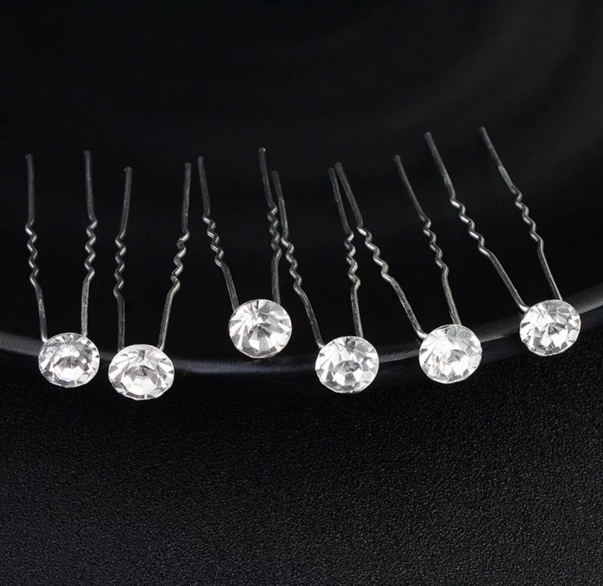 Bruids Haar Clips ( L) Crystal 12 stuks - Youhomy Haarsieraden- Haarpinnen - Dames haarversiering- Haar accessoire-Bruid Haarpinnen zilver U-vormige- Haarpinnen zilver glitter - Crystal | Bruid | Gelegenheid