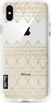 Apple iPhone X / iPhone XS hoesje Golden Diamonds Casetastic Hard Cover case