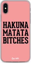 Casetastic Apple iPhone X / iPhone XS Hoesje - Softcover Hoesje met Design - Hakuna Matata Bitches Print