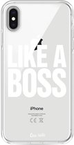 Casetastic Apple iPhone XS Max Hoesje - Softcover Hoesje met Design - Like a Boss Print