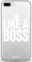 Casetastic Apple iPhone 7 Plus / iPhone 8 Plus Hoesje - Softcover Hoesje met Design - Like a Boss Print