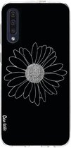 Casetastic Samsung Galaxy A50 (2019) Hoesje - Softcover Hoesje met Design - Daisy Black Print
