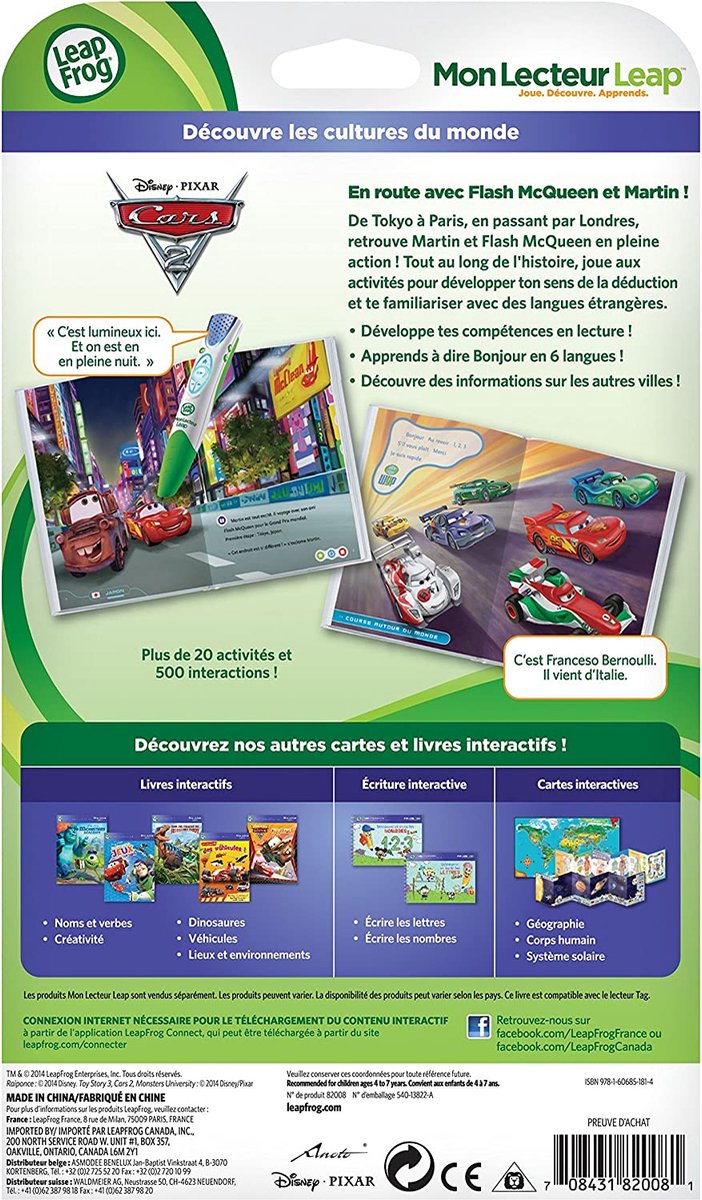 Livre Interactif Leapfrog – Mes Copains Canins – Autocollants Et Coloriages – Dès 4 Ans – Compatible Tag