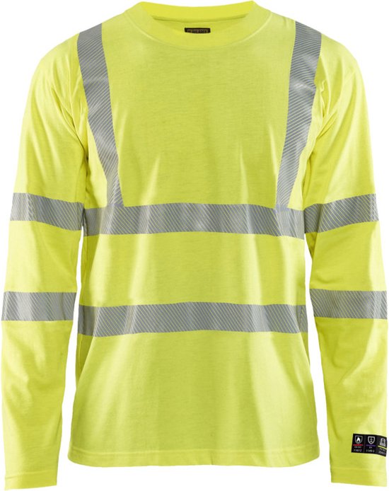 Blaklader Multinorm T-shirt lange mouw 3481-1761 High Vis Geel