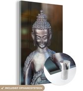 MuchoWow® Peinture sur verre - Bouddha - Sculpture - Décoration - 40x60 cm - Peintures sur verre acrylique - Photo sur Glas
