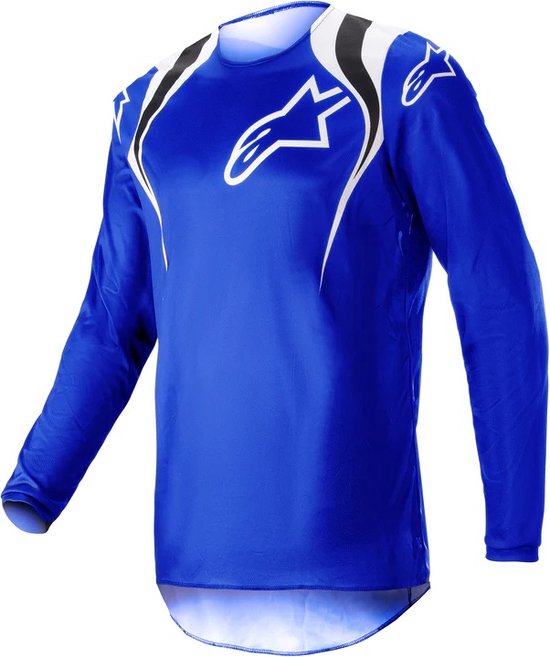 Foto: Alpinestars fluid narin jersey blue ray white 2xl maat 