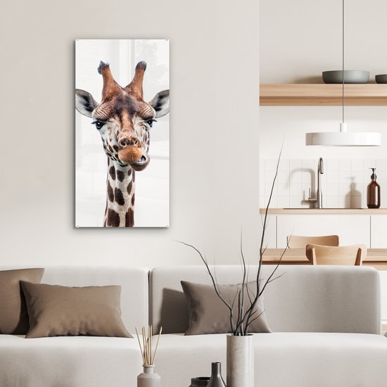 Peinture sur Verre - Chambre d'enfant - Girafe - Chambre de bébé cm - Peintures sur Verre Peintures - Photo sur Glas