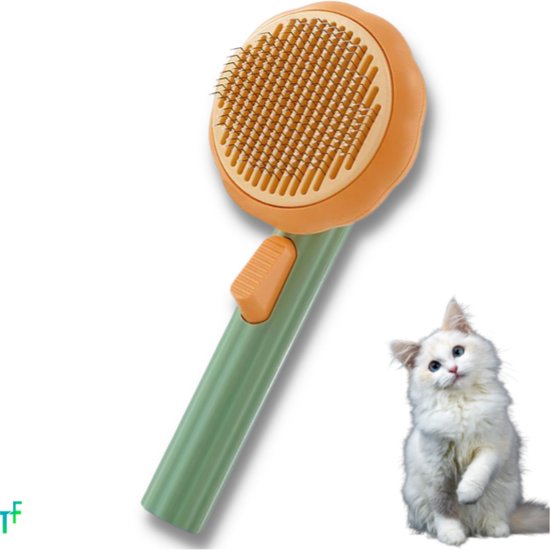 PetNova - Kattenborstel - Hondenborstel - Kattenkam - Pompoen Borstel - Kattenhaar - Haarverwijderaar Voor Huisdieren - Huisdierhaar Verwijderaar cadeau geven
