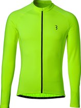 BBB Cycling Transition Fietsshirt Heren en Dames - Wielershirt met Lange Mouwen - 10-15 Cº - Neon Geel - Maat L - BBW-237