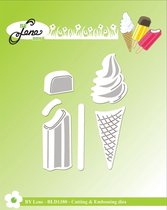 Ice Cream Cutting & Embossing Dies (BLD1380) (DISCONTINUED)