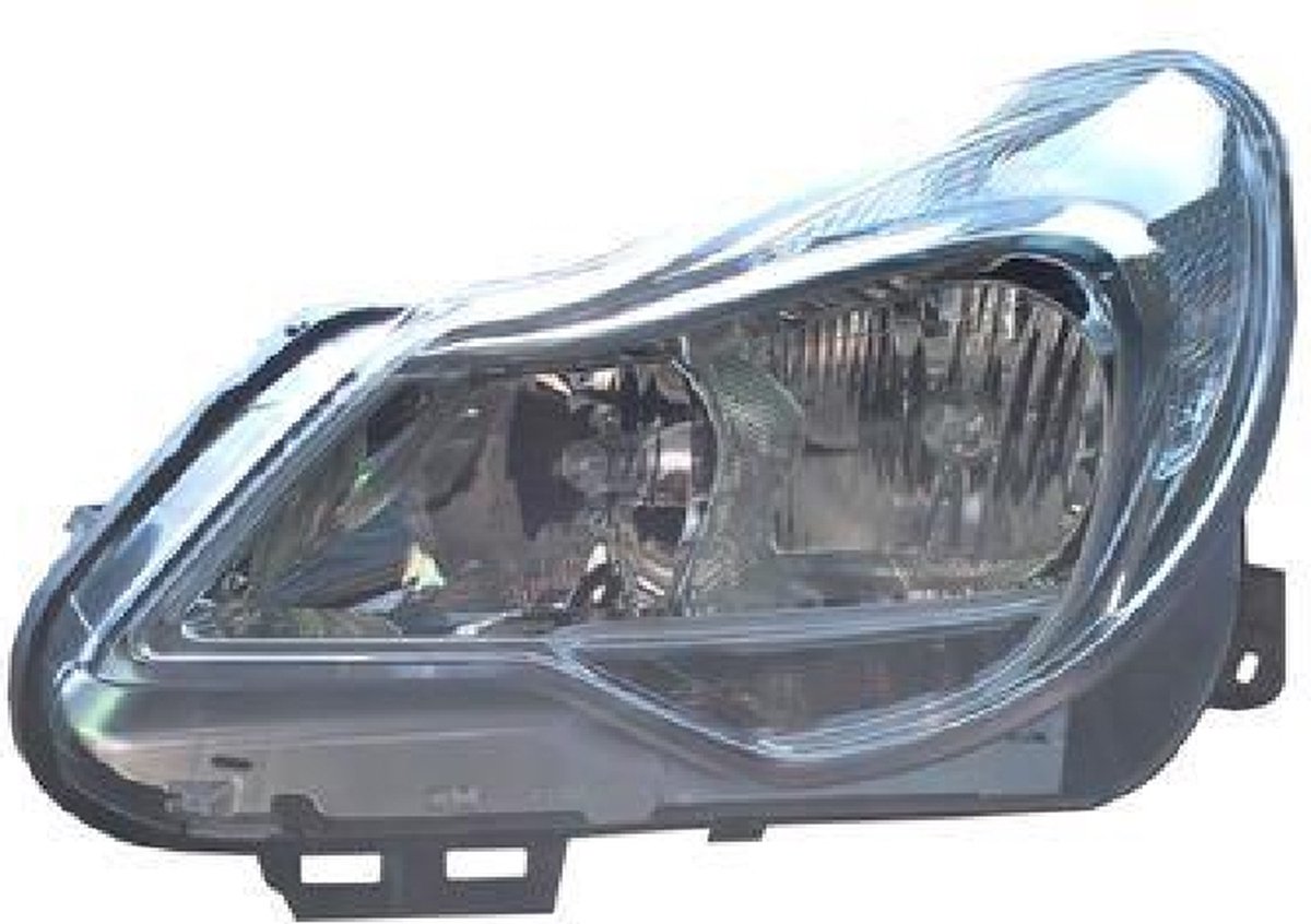 Opel Corsa D, 2011 - 2015 - koplamp, H7+H1, elektr verstelb, chroom, links, - 2013 bol.com