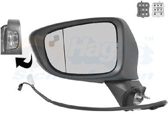 45 55 37-81 Spiegelglas, Außenspiegel Links Für MAZDA 6 Hatchback (GH