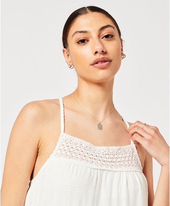 Superdry Vintage Lace Cami Maxi Dress Wit M Femme